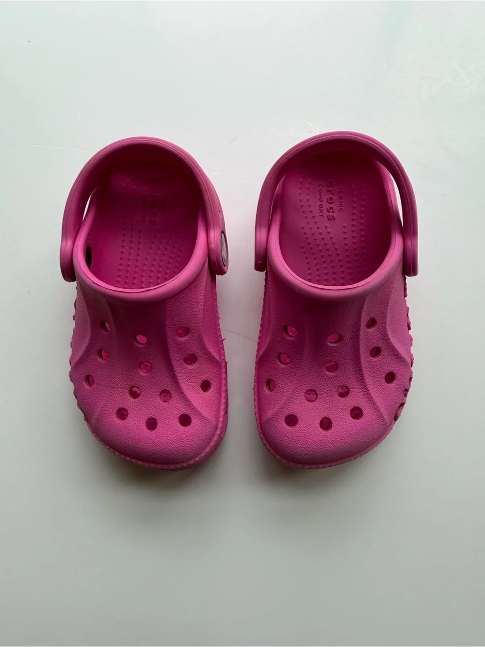 CROCS Kids Pink Classic Clog Sandals 7